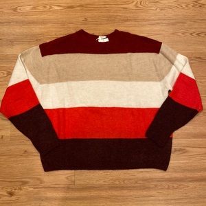 BNWT H&M color block striped sweater